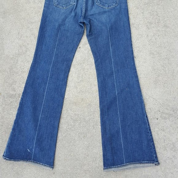 Paige Jeans "Robertson" Flare Leg & Low Rise Denim, Style 0181-0001 Size 29 - Picture 7 of 9